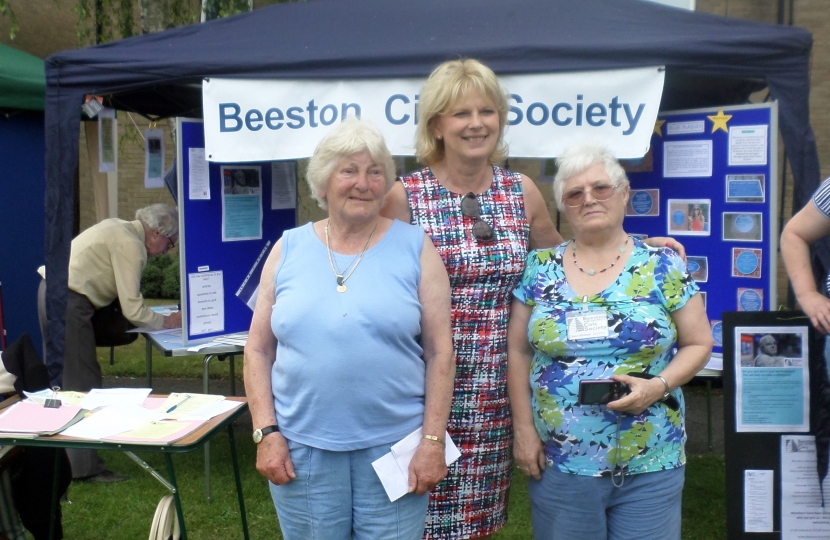 Anna Soubry MP at Beeston Civic Society stand